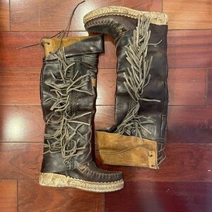 EL VAQUERO Moccasin Boots Size 38